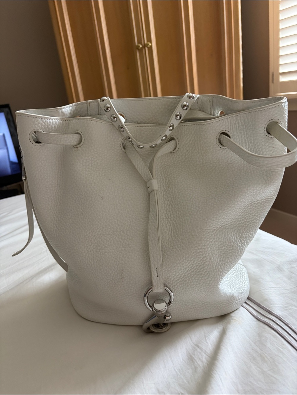 Rebecca Minkoff Women’s White Leather backpack